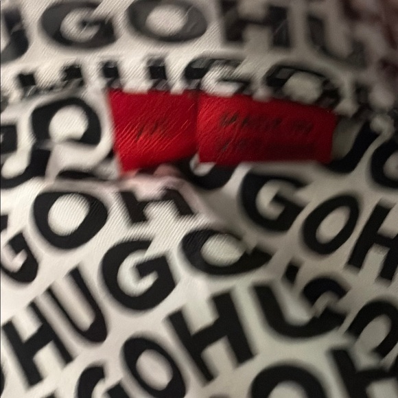 Hugo Boss men’s Black and White Men's dress extra slim Shirt size XXL - Picture 5 of 6